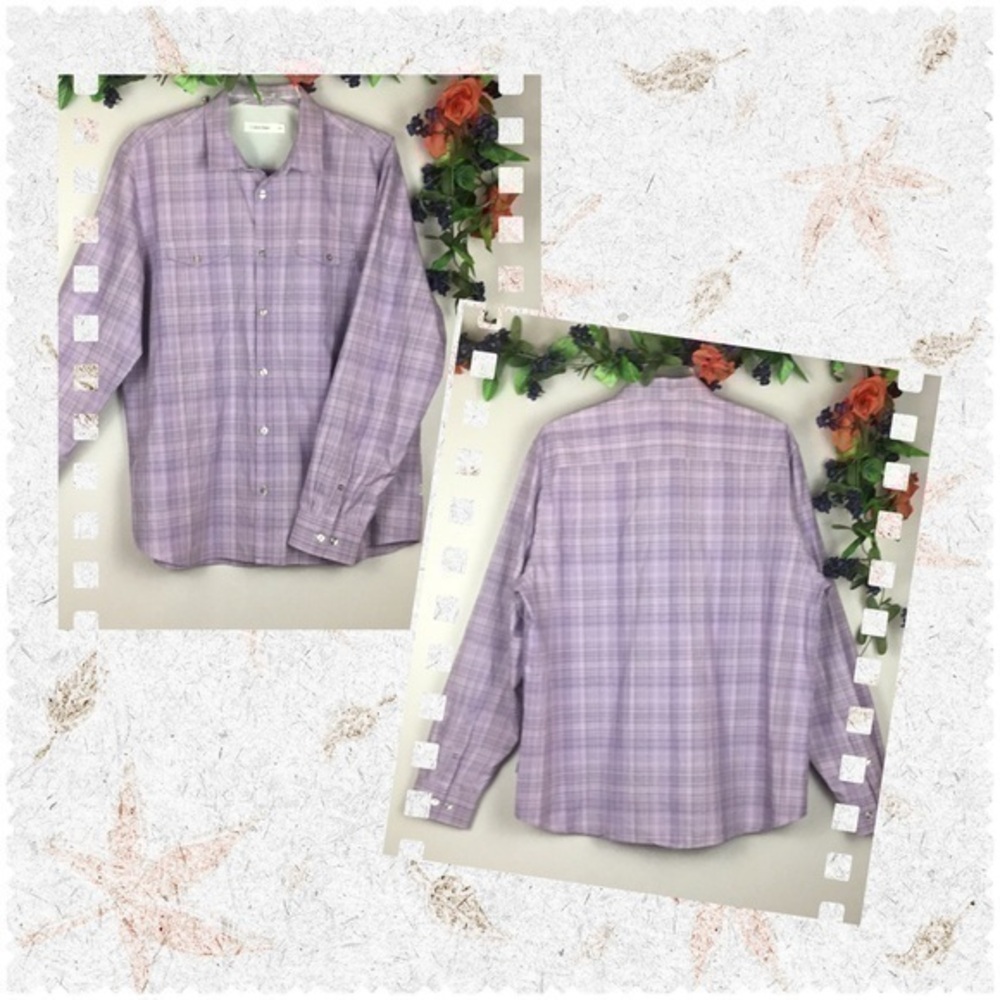 CALVIN KLEIN Casual Button Down Top Shirt XL